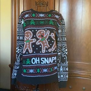 Holiday Sweater Ginger bread, Oh Snap!